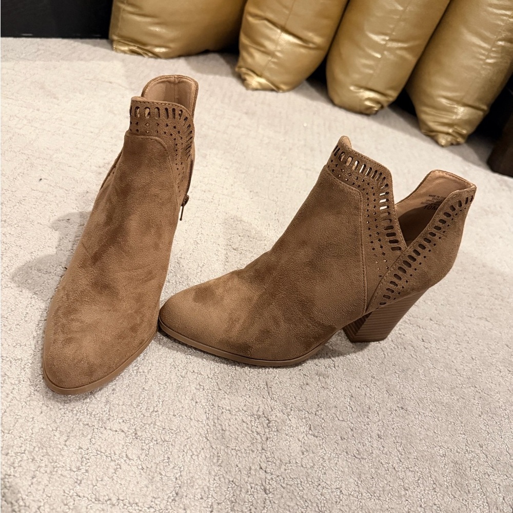 Brown Suede Ankle Boots